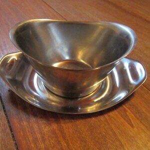 Vintage WMF Stainless Steel Plate Tray Bowl 10 oz Tray Used Cromargan Germany